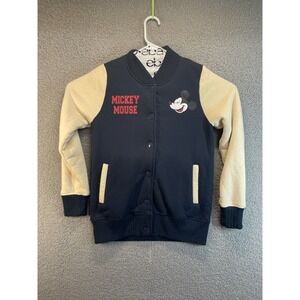 Vintage Style 90s Disney Mickey Mouse Youth  Varsity‎ Jacket   Medium